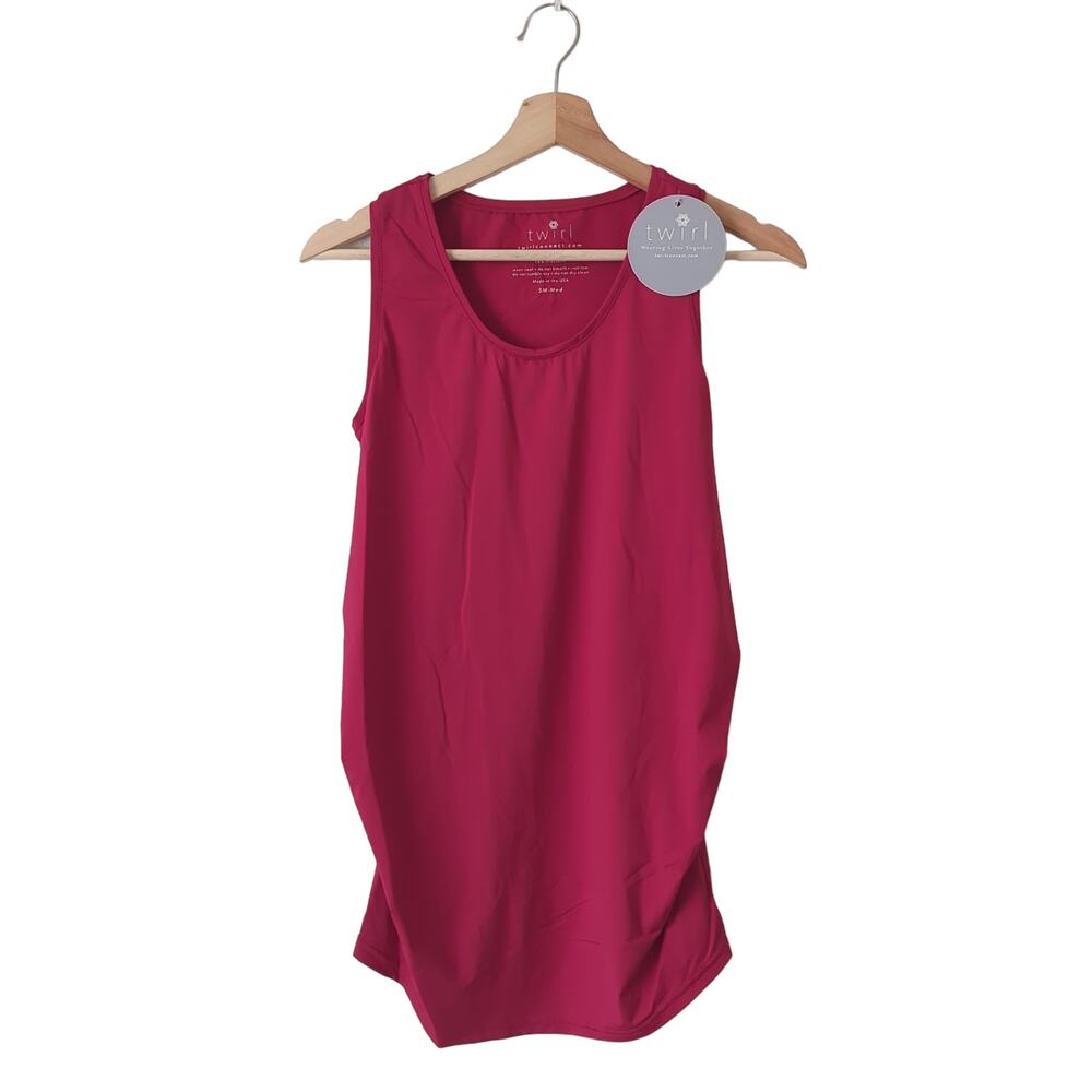 NWT Twirl Connect Womens Labor & Delivery Tunic Top Comfort Coverage Stretchy SM